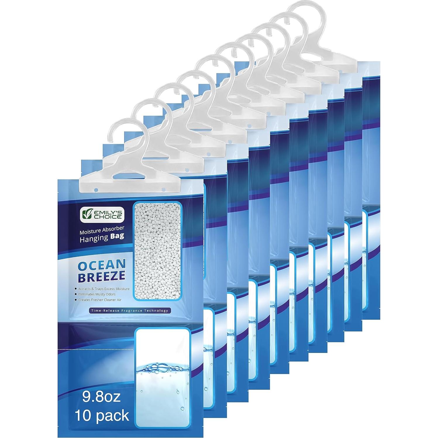 Paquete Colgante Absorbente de Humedad Elección de Emily 10 Pzas