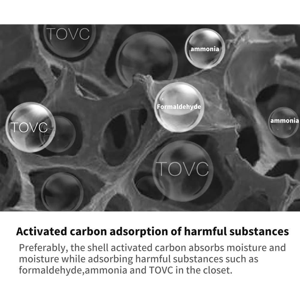 NATRUTH Deshumidificador de Closet 500mL Carbón Activado