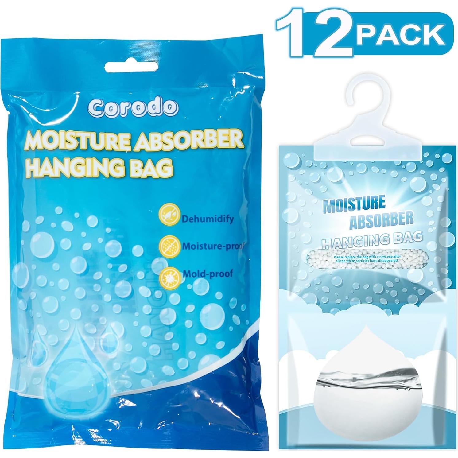 Paquete de 12 Absorbentes de Humedad Corodo 500ml Sin Fragancia