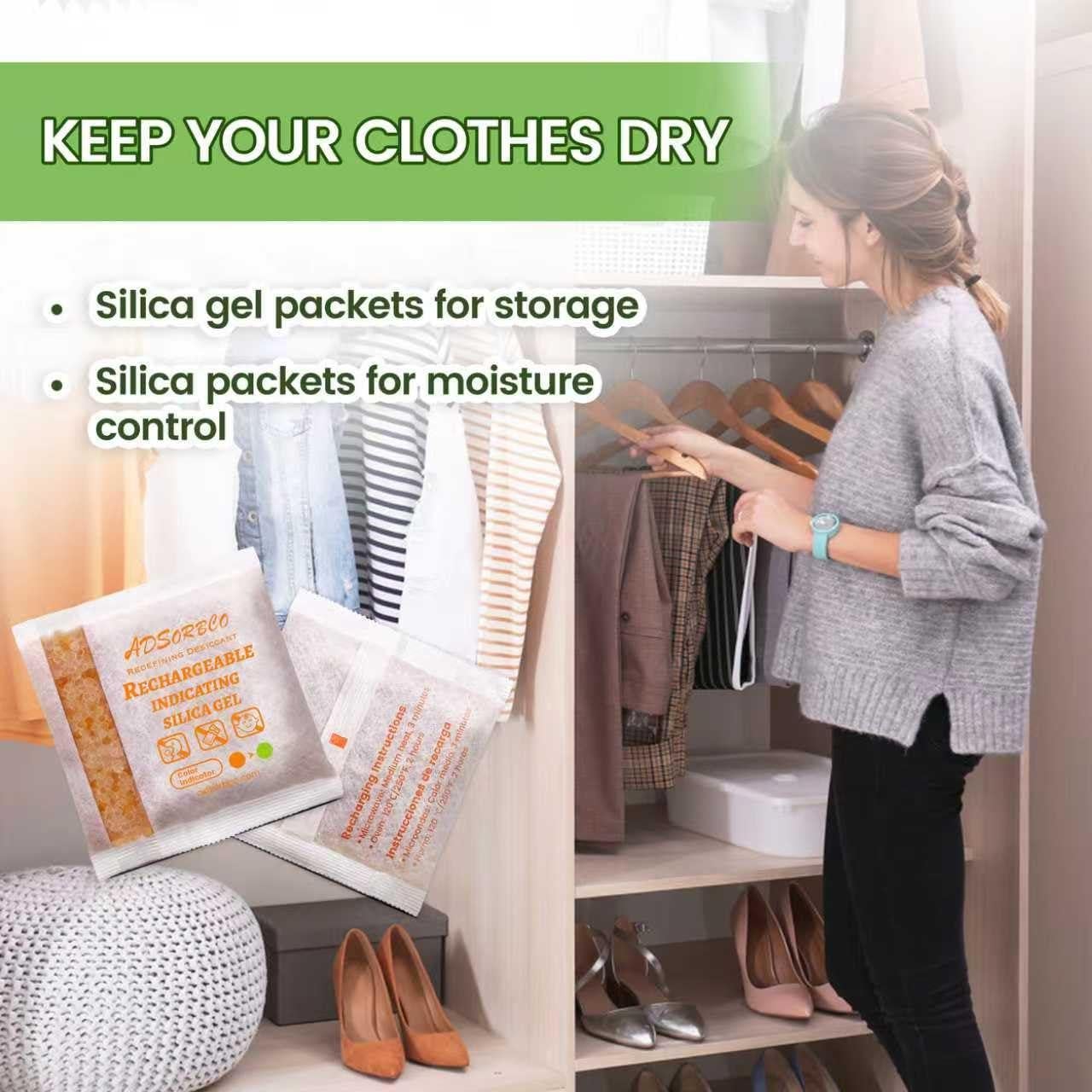 Paquete de Gel de Sílice Adsorbco 5x100g - Absorbente de Humedad