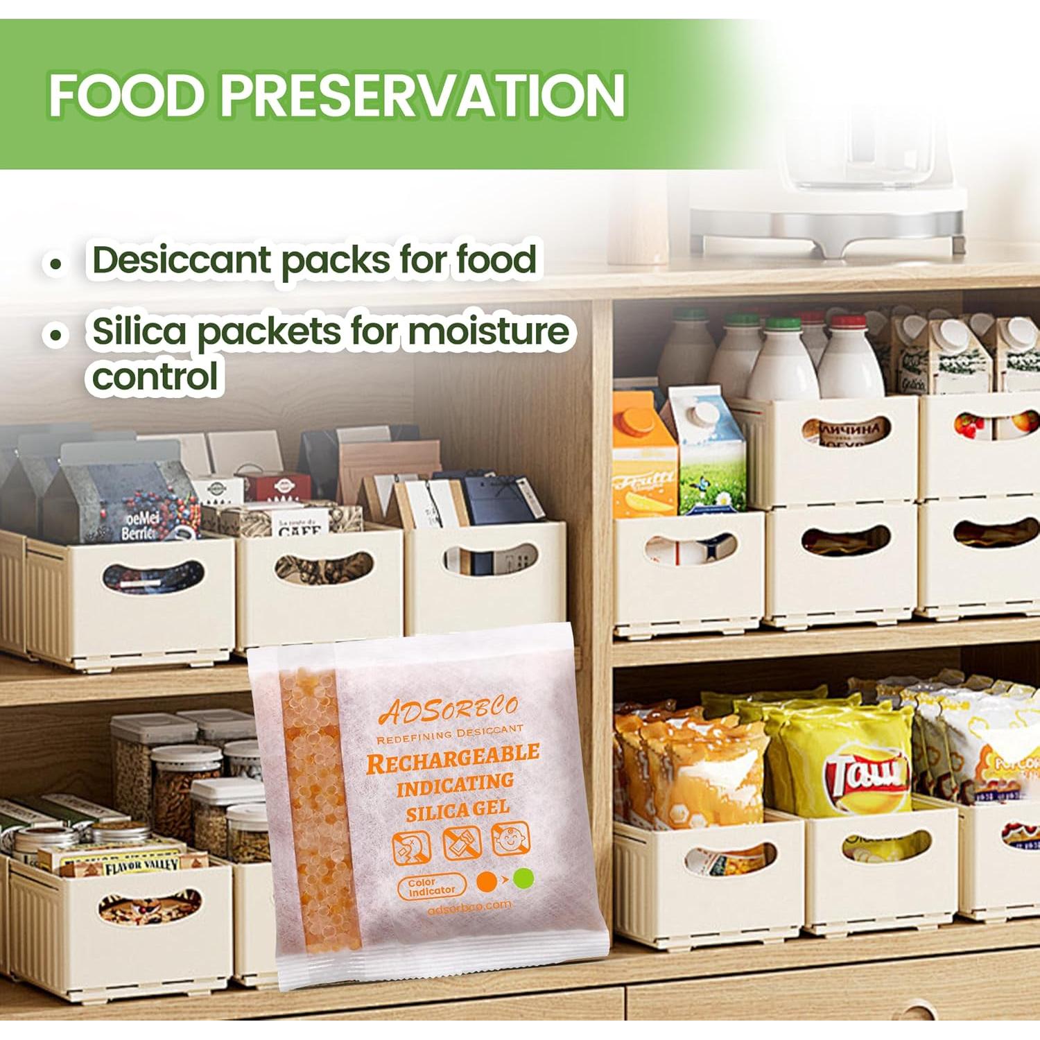 Paquete de Gel de Sílice Adsorbco 5x100g - Absorbente de Humedad