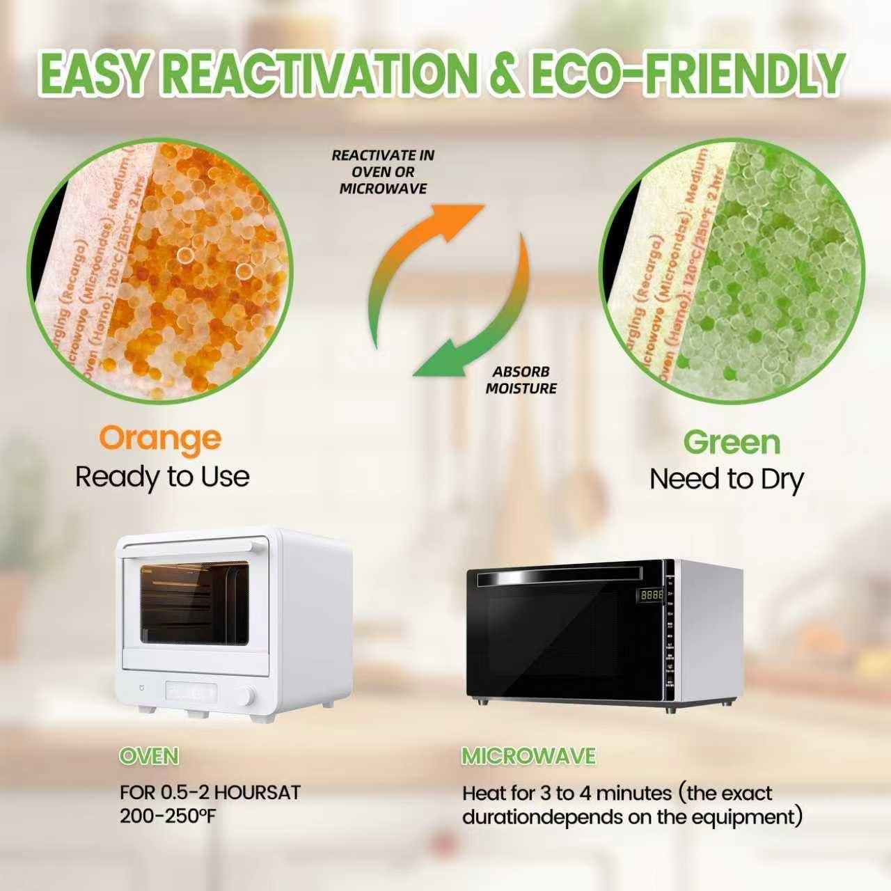 Paquete de Gel de Sílice Adsorbco 5x100g - Absorbente de Humedad