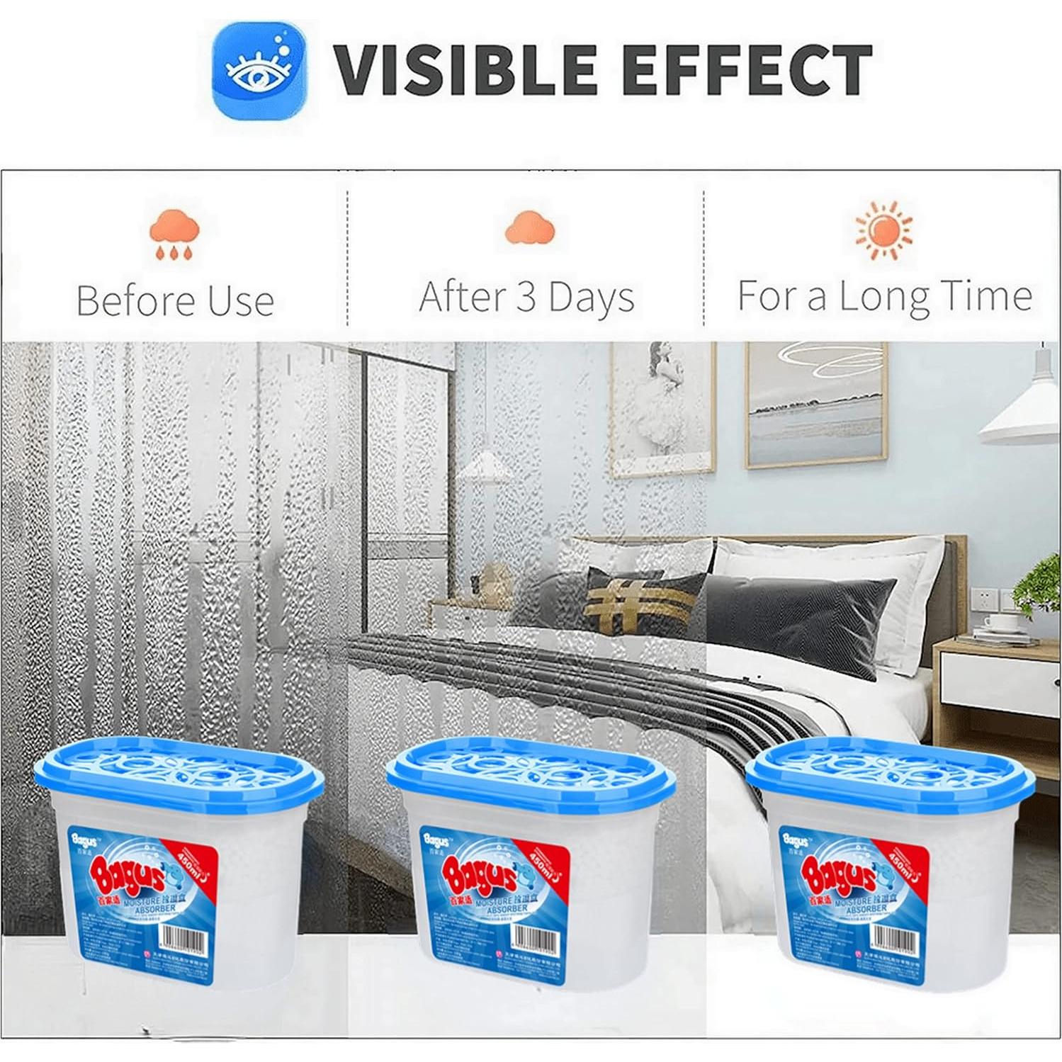 Cajas Absorbentes de Humedad Bagus - 4 Unidades 298 g