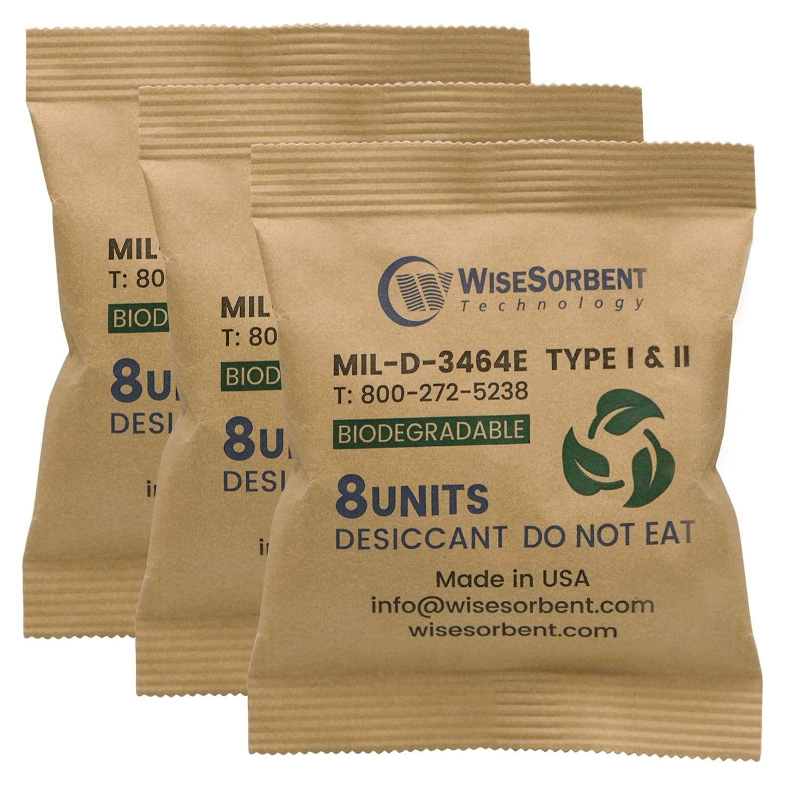 Paquetes Deshidratantes Wisesorbent 2x264g Arcilla Natural