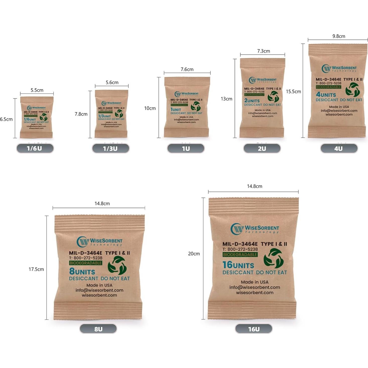 Paquetes Deshidratantes Wisesorbent 2x264g Arcilla Natural