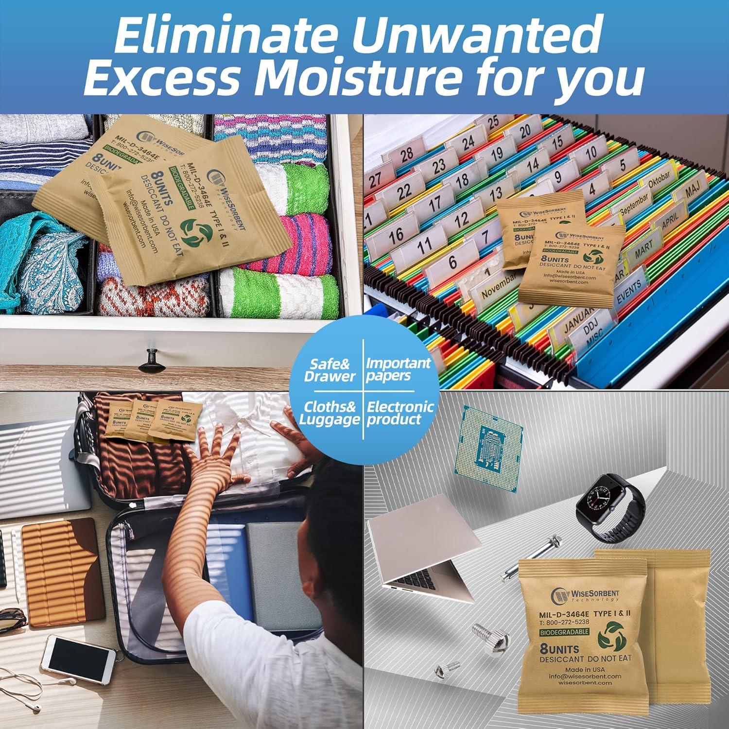 Paquetes Deshidratantes Wisesorbent 2x264g Arcilla Natural