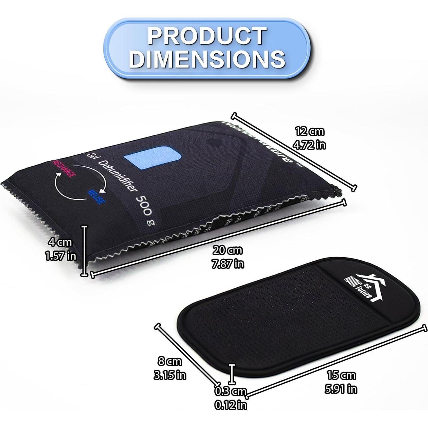 Paquete de 2 bolsas deshumidificadoras 500g HomieFuture