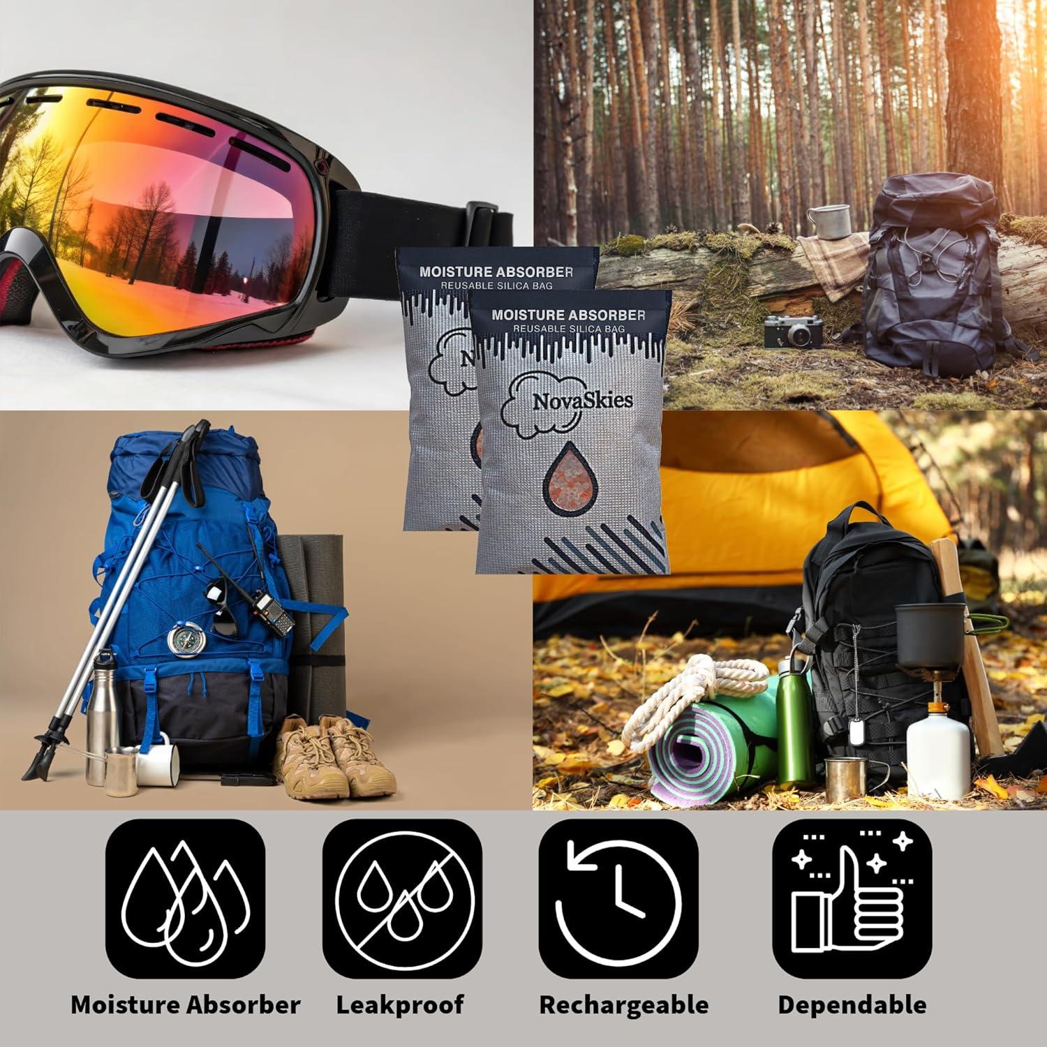 Paquete de 2 Bolsas Absorbentes de Humedad NovaSkies 200g