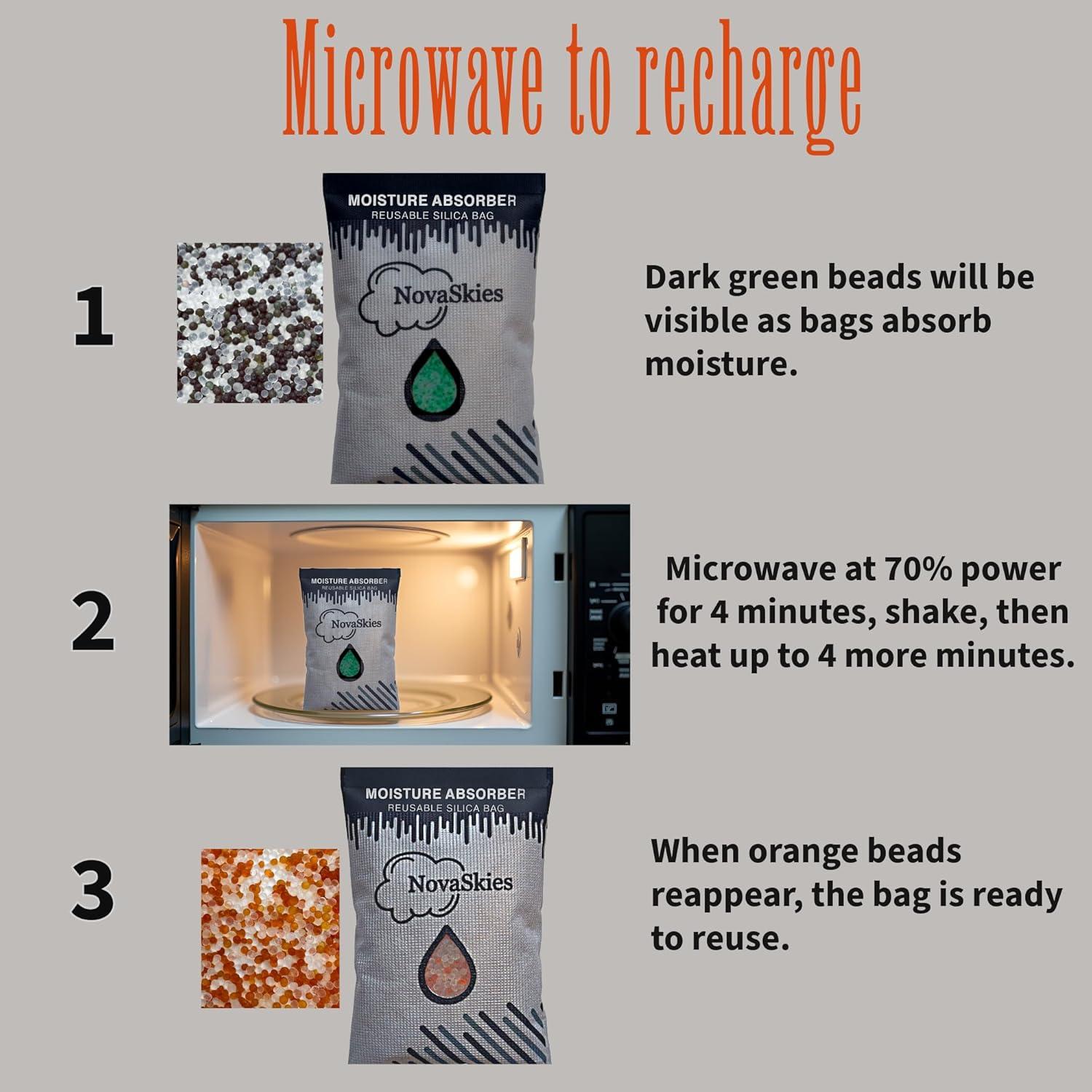 Paquete de 2 Bolsas Absorbentes de Humedad NovaSkies 200g