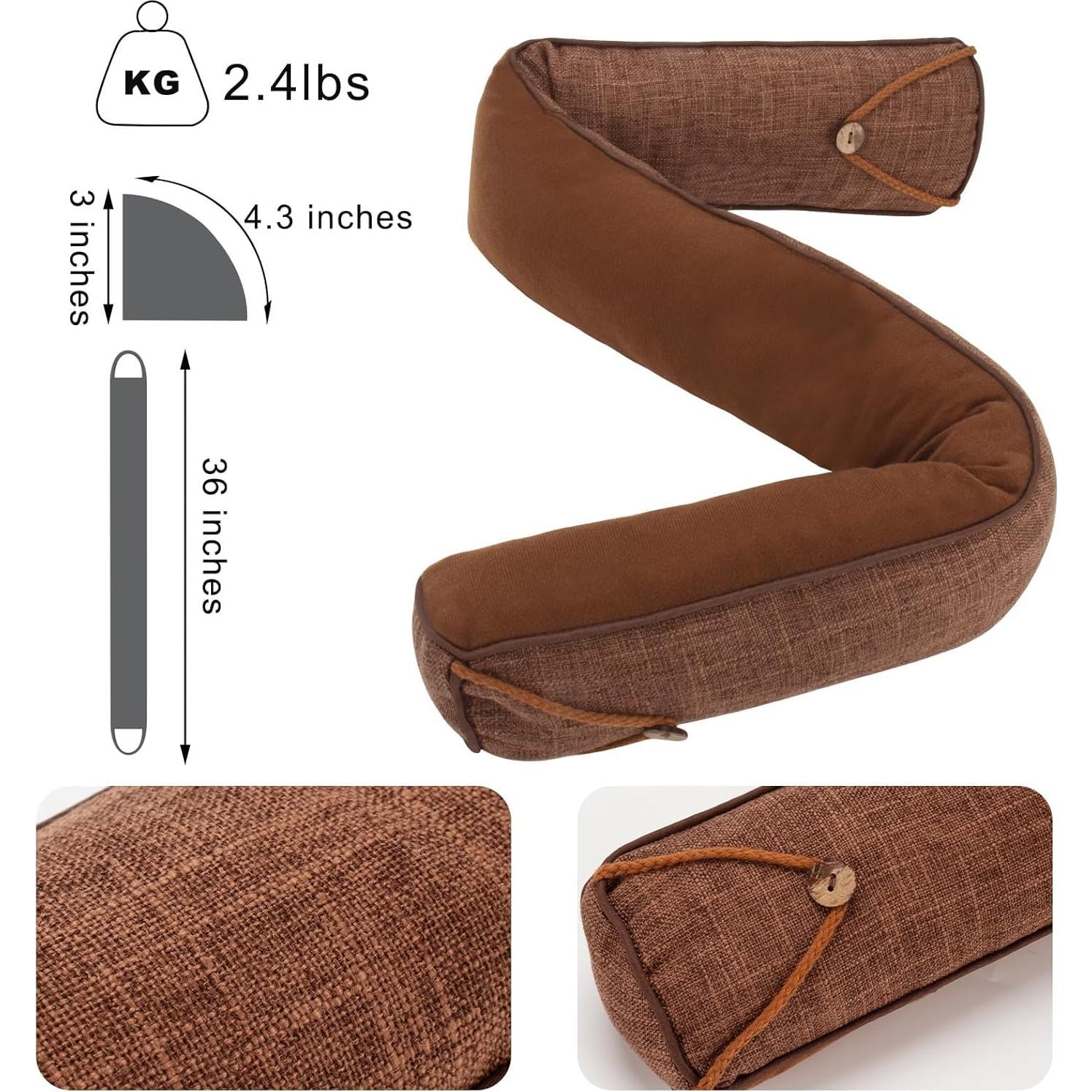 Tope de Draft con Peso Fivebop 91.44 cm Marrón Aislamiento