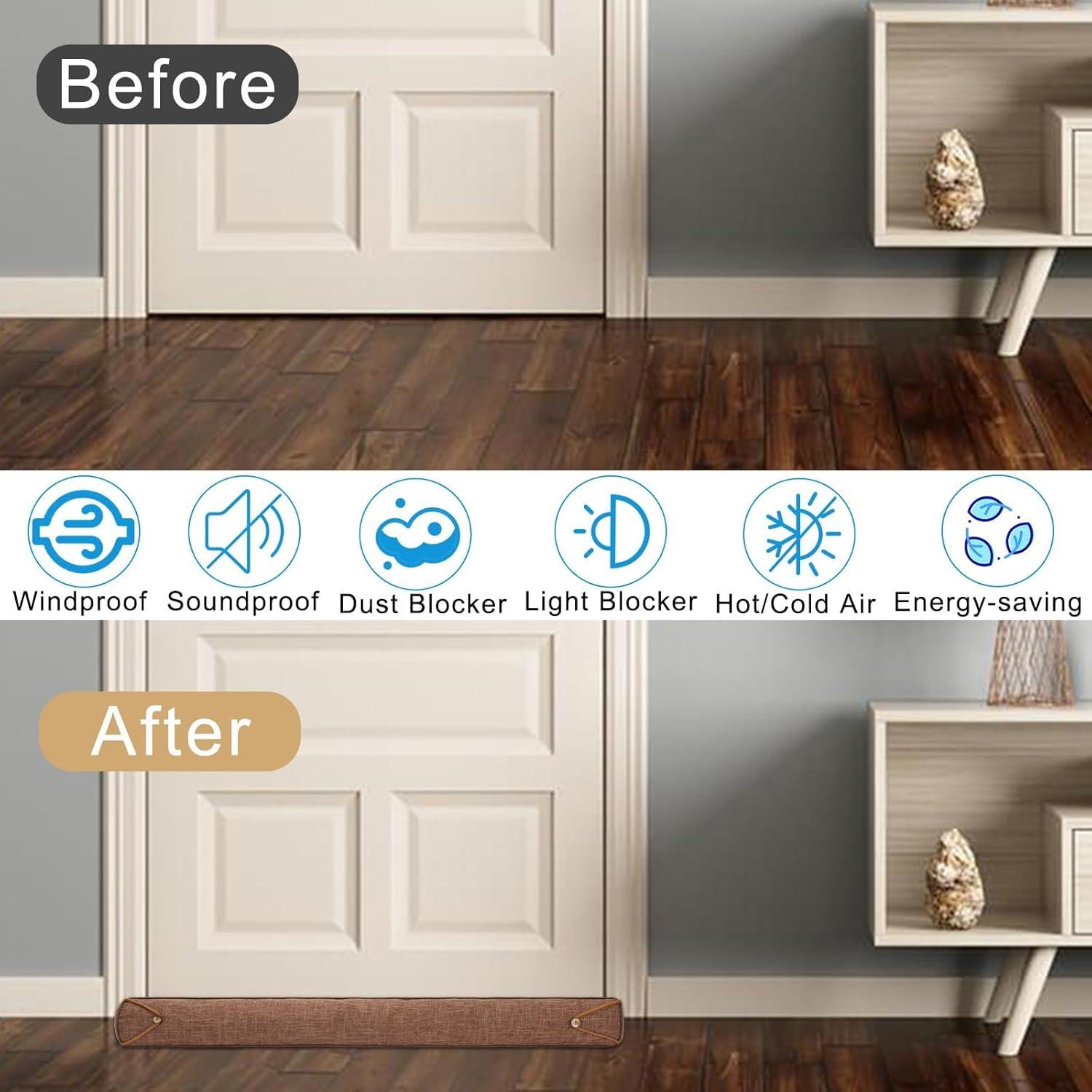 Tope de Draft con Peso Fivebop 91.44 cm Marrón Aislamiento