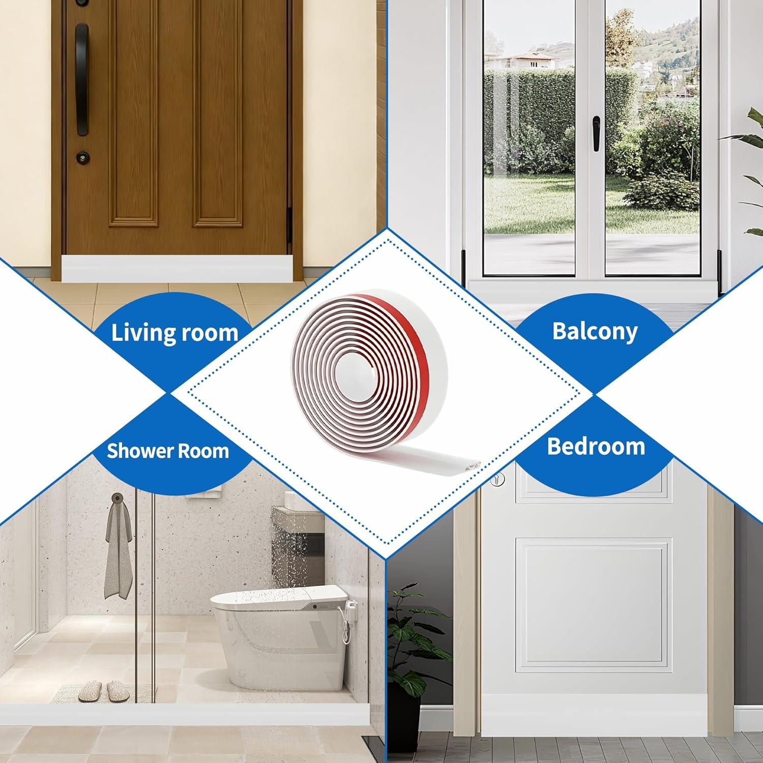 Paquete de 2 tiras aislantes para puertas Yuquan 99 cm