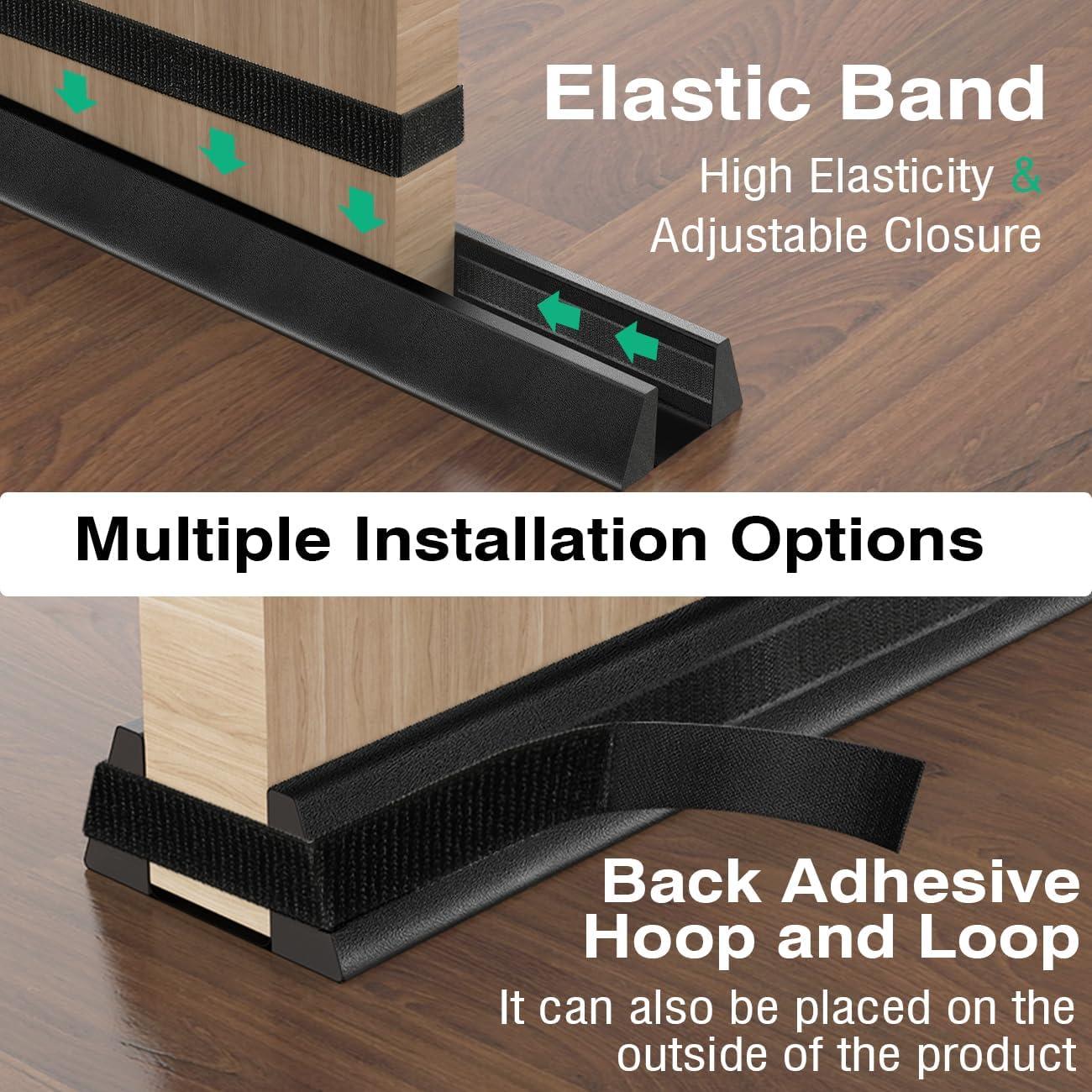 Tapón de Corrientes Lewondr 91.44 cm Impermeable Negro