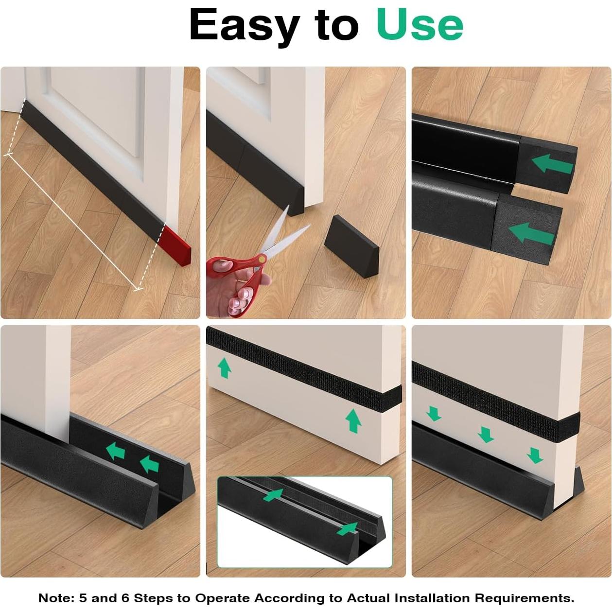 Tapón de Corrientes Lewondr 91.44 cm Impermeable Negro