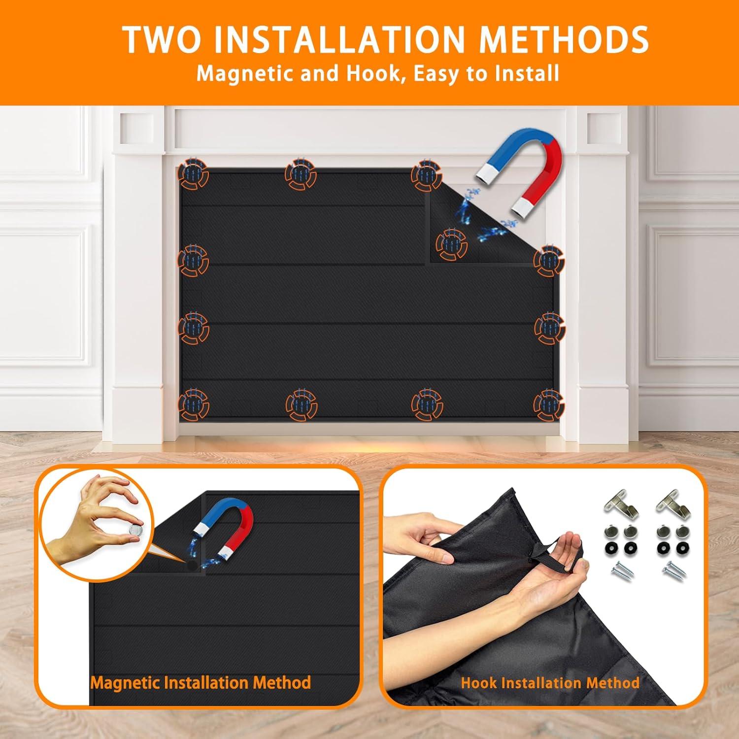 Cubierta Magnética para Chimenea JUIN 76.2x76.2 cm Aislante