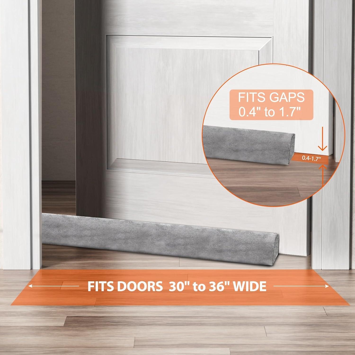 Bloqueador de Corrientes de Aire GDHOMM 76-91 cm Gris