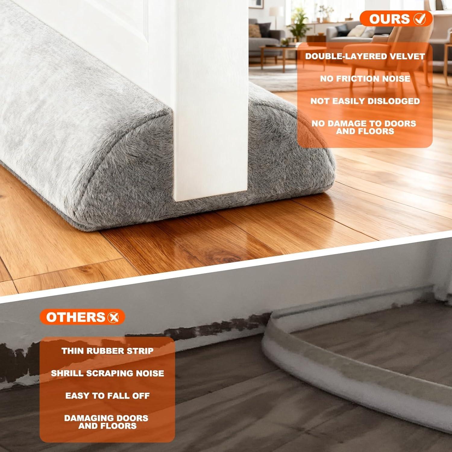 Bloqueador de Corrientes de Aire GDHOMM 76-91 cm Gris