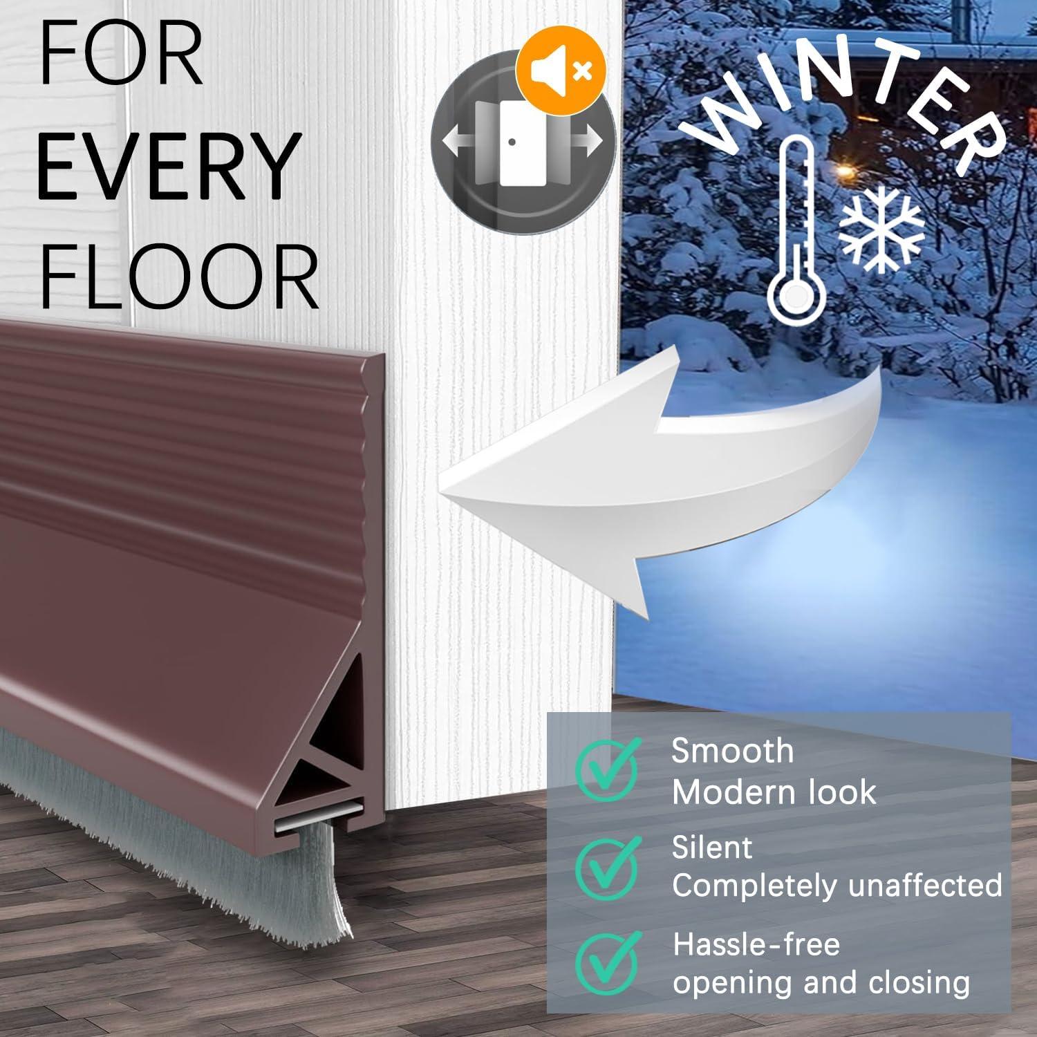 Paquete de 2 Barras de Barrido para Puertas WUMITI 99 cm