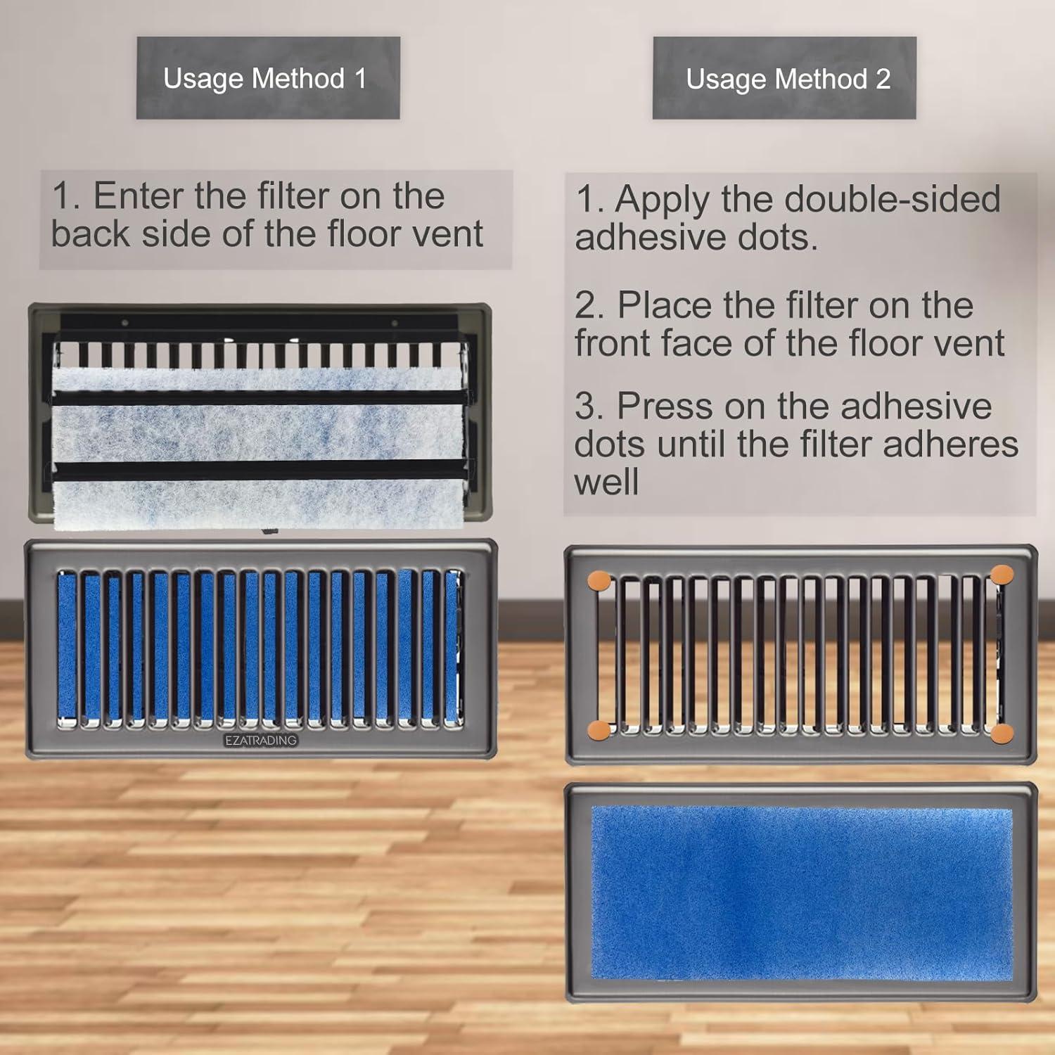 Paquete de 12 Filtros de Aire ezatrading 10x30.5 cm MERV-8