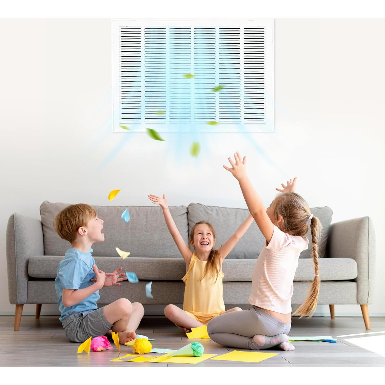 Rejilla de Filtro de Aire de Retorno VEVOR 30x50 cm Acero