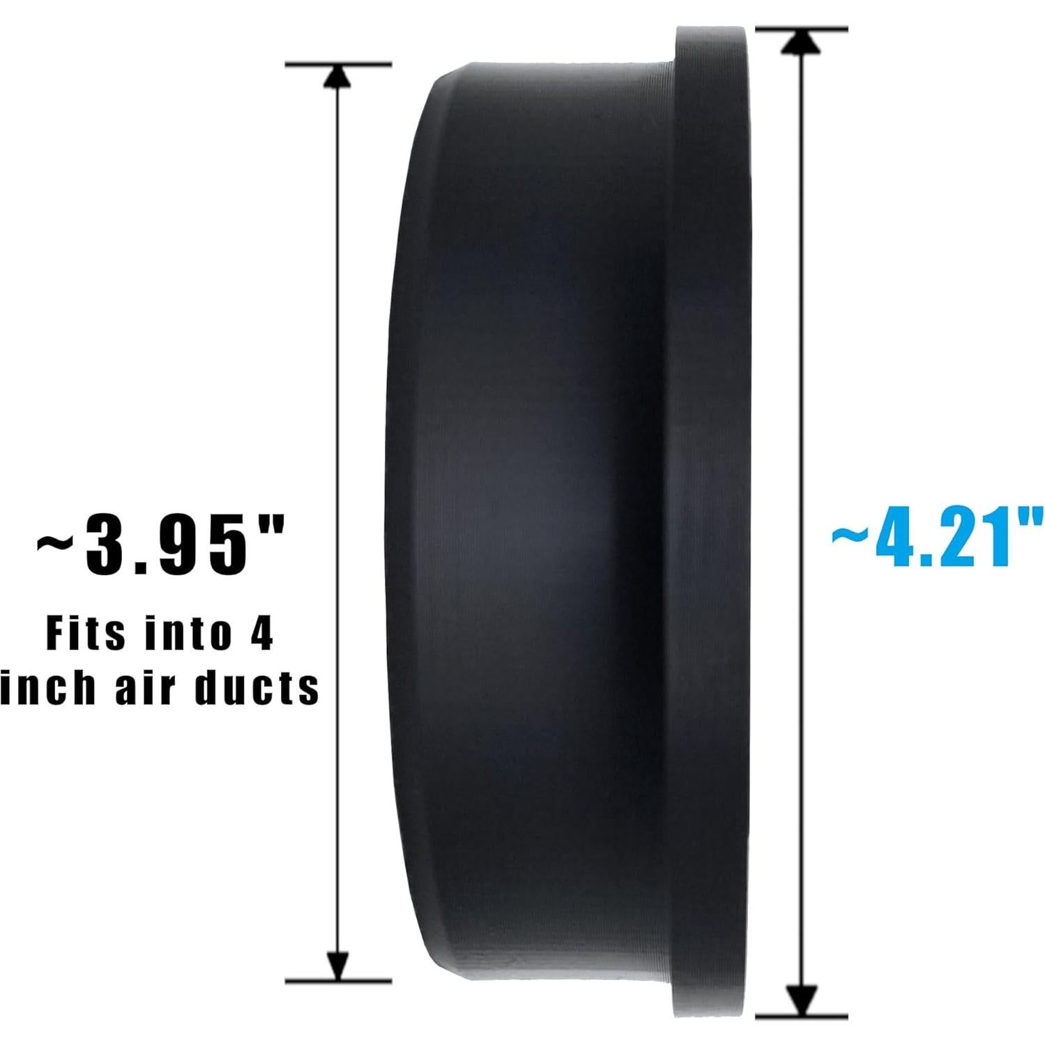 Pantalla de Conducto de Aire con Filtro de Carbono 4" Innovaciones Atómicas