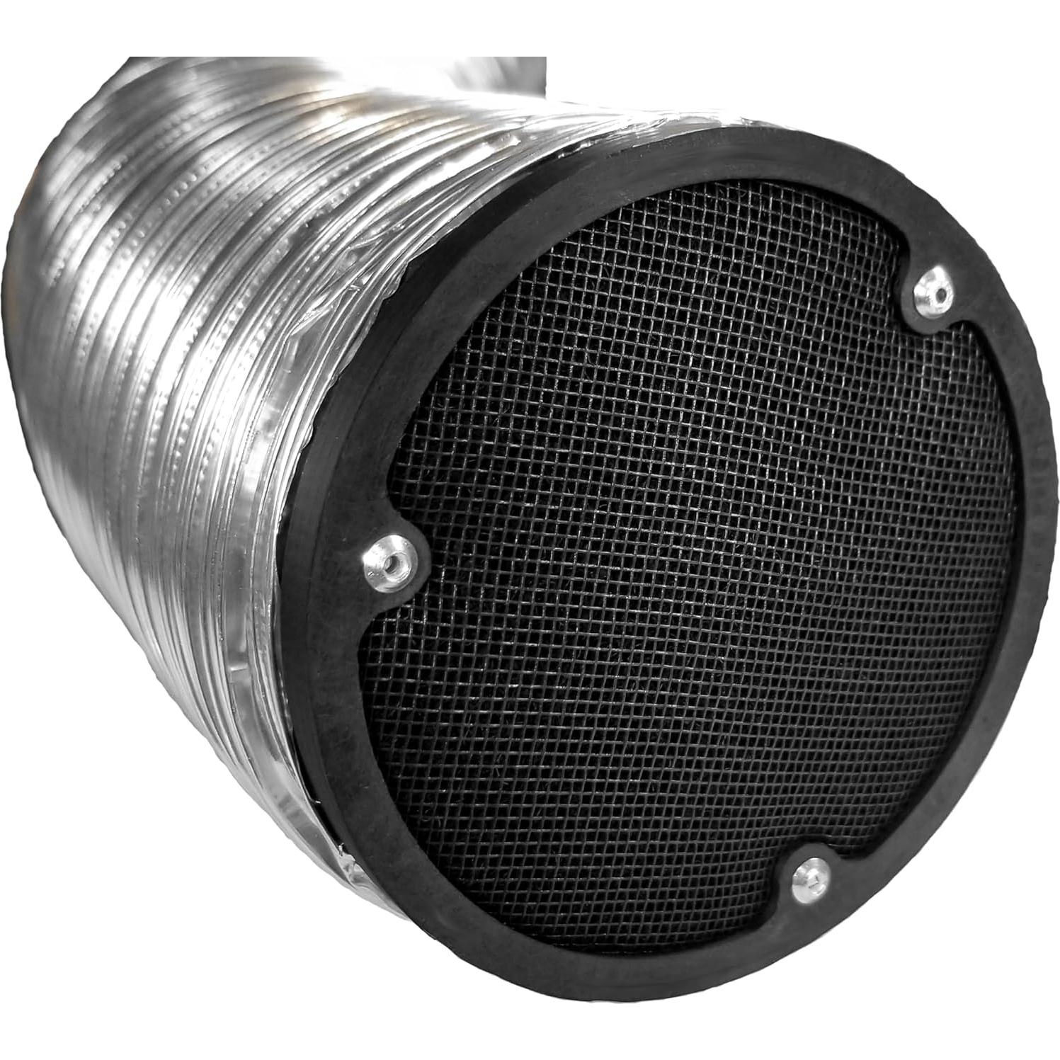 Pantalla de Conducto de Aire con Filtro de Carbono 4" Innovaciones Atómicas