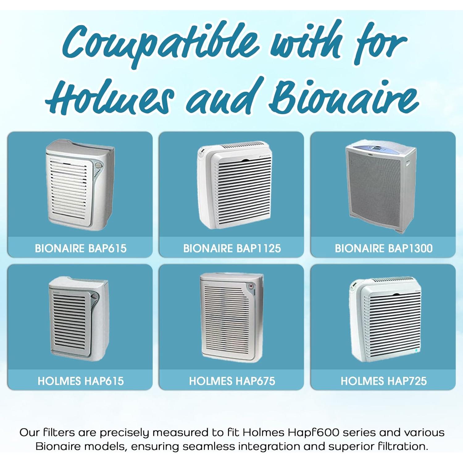 Filtros de Carbón HEPA Respira Naturalmente HAPF600 - Paquete de 4