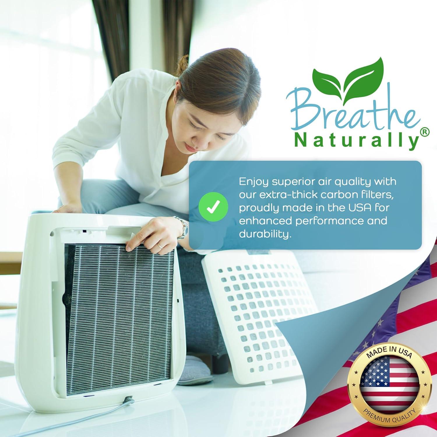 Filtros de Carbón HEPA Respira Naturalmente HAPF600 - Paquete de 4