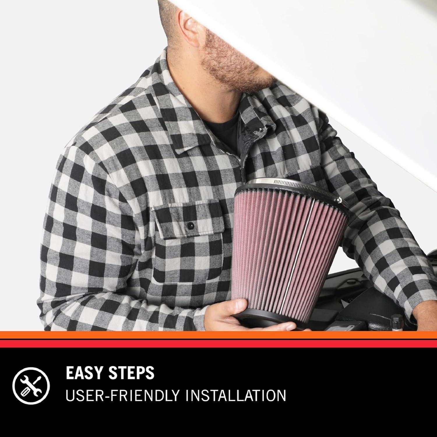 Filtro de Aire K&N 62-1370 Lavable 3.81x2.54 cm Alto Flujo