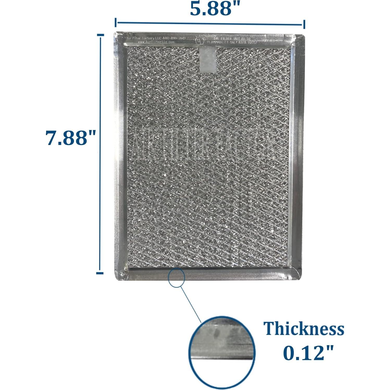 Filtro de Grasa de Aluminio FGMV174KFA para Microondas - Paquete de 2