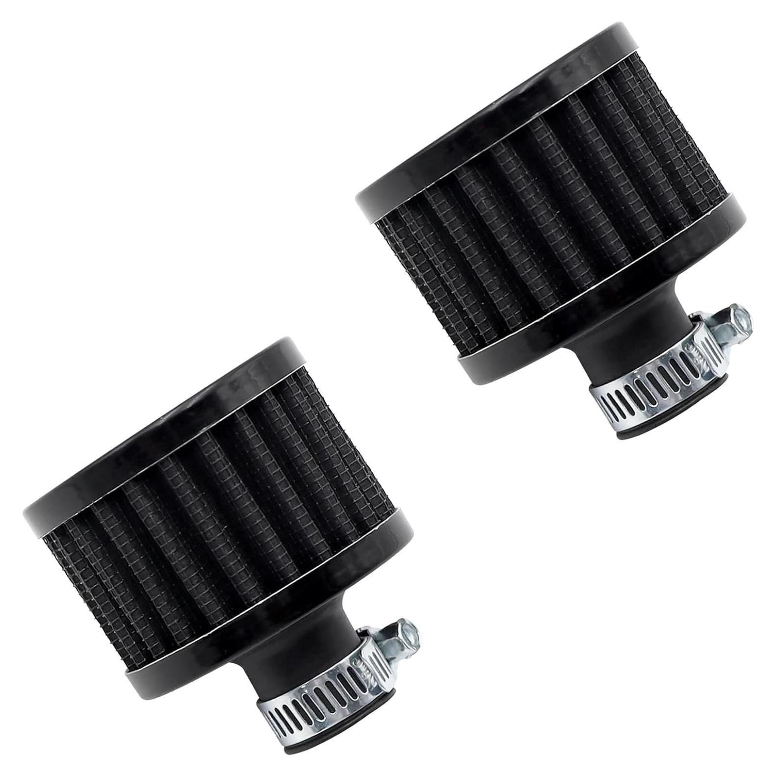 Filtro de Aire Universal Eoppen 12mm para Coche y Moto Negro