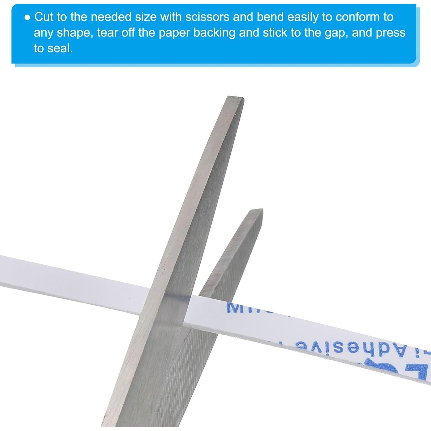 Cinta de Espuma Aislante PATIKIL 5m x 5mm x 1mm Blanca - 2 Rollos