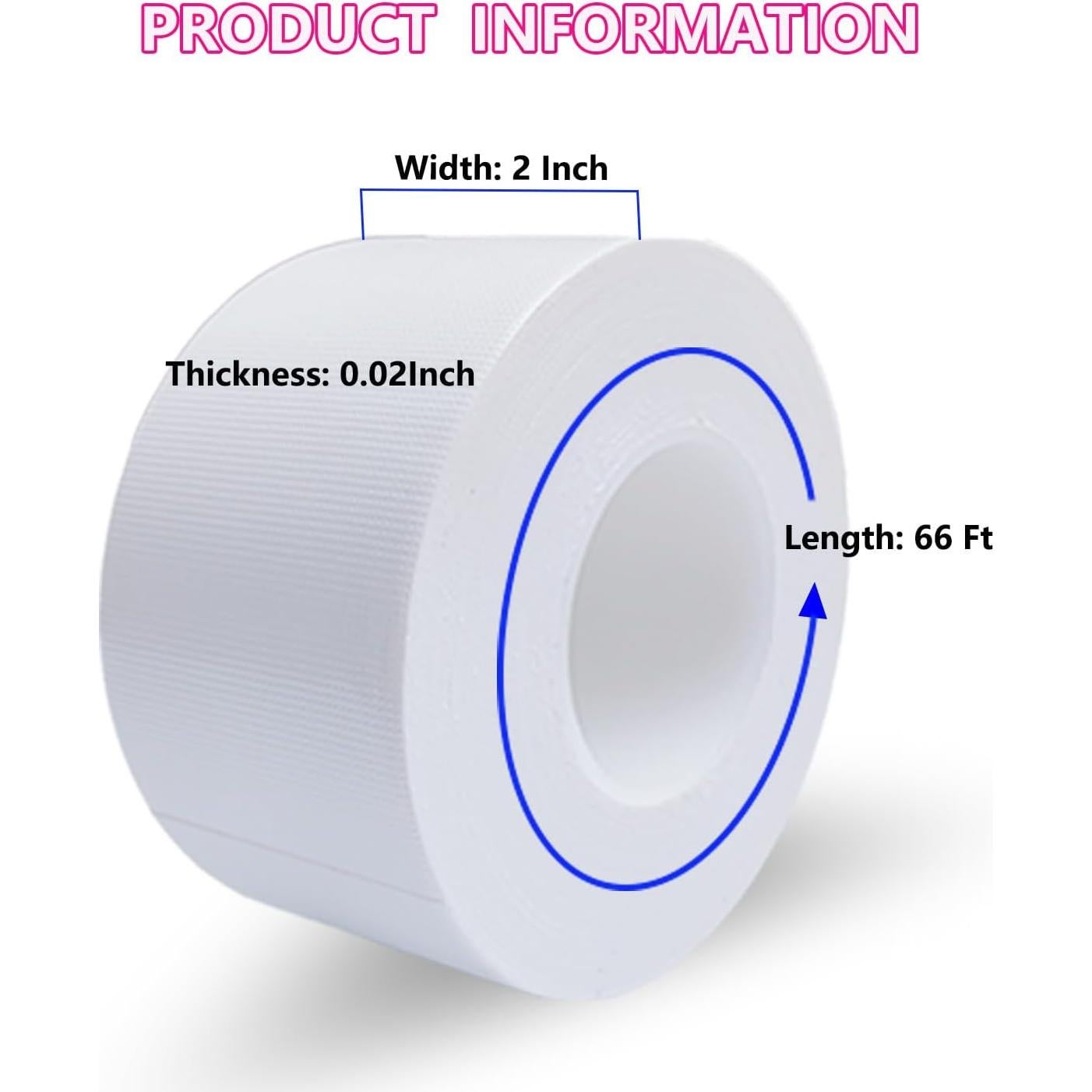 Cinta de Sellado para Ventanas WENSSKKU 5cm x 19.81m Blanca