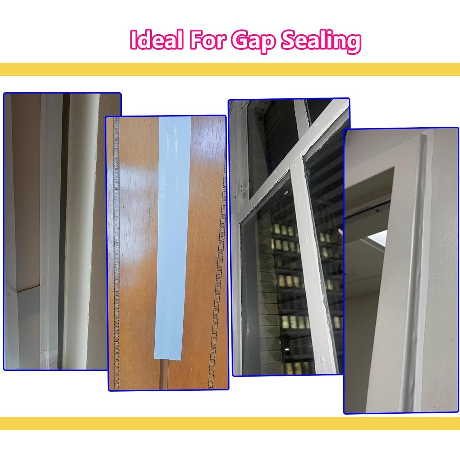 Cinta de Sellado para Ventanas WENSSKKU 5cm x 19.81m Blanca