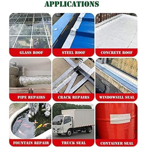 Cinta Butílica de Aluminio LLPT 10 cm x 5.03 m Impermeable