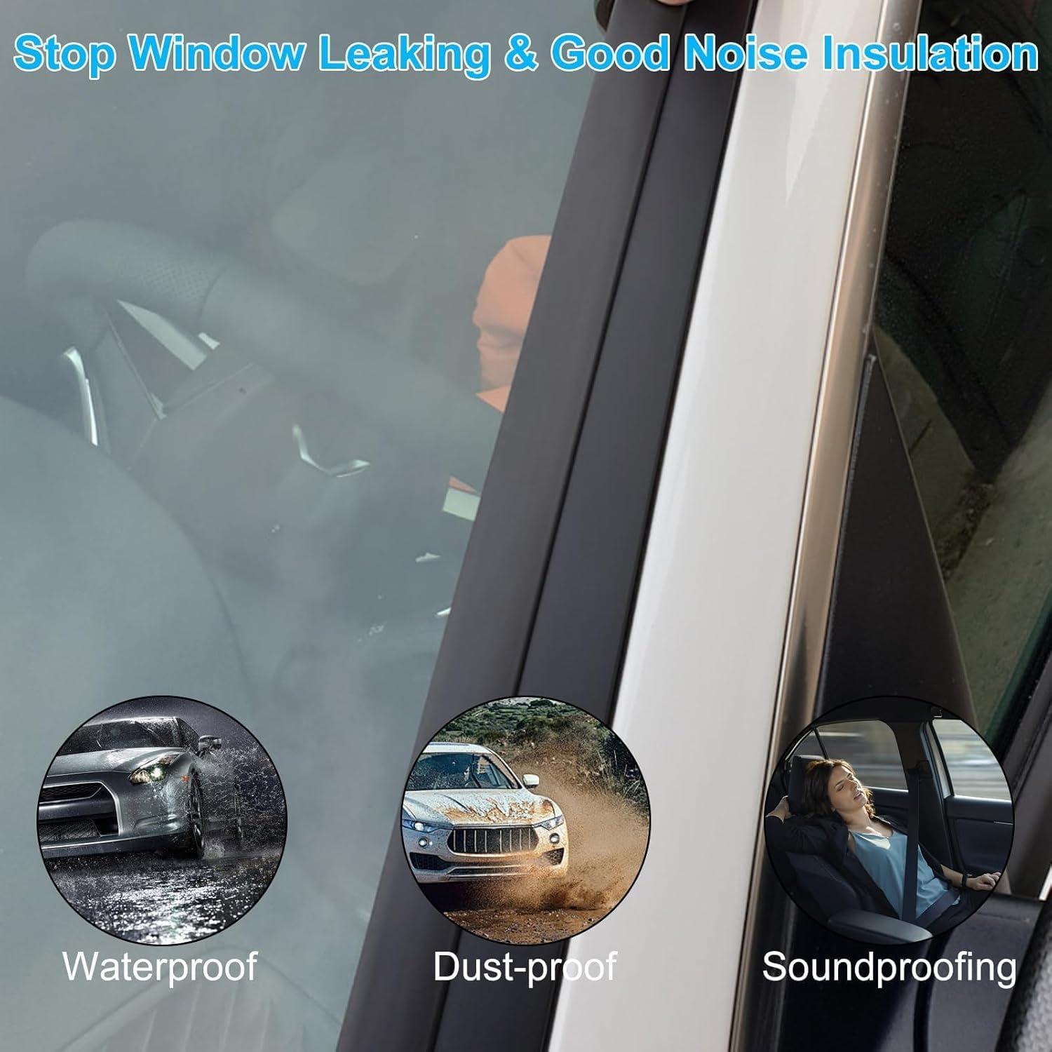 Tira de Sellado de Goma EEEKit 5m para Parabrisas y Ventanas