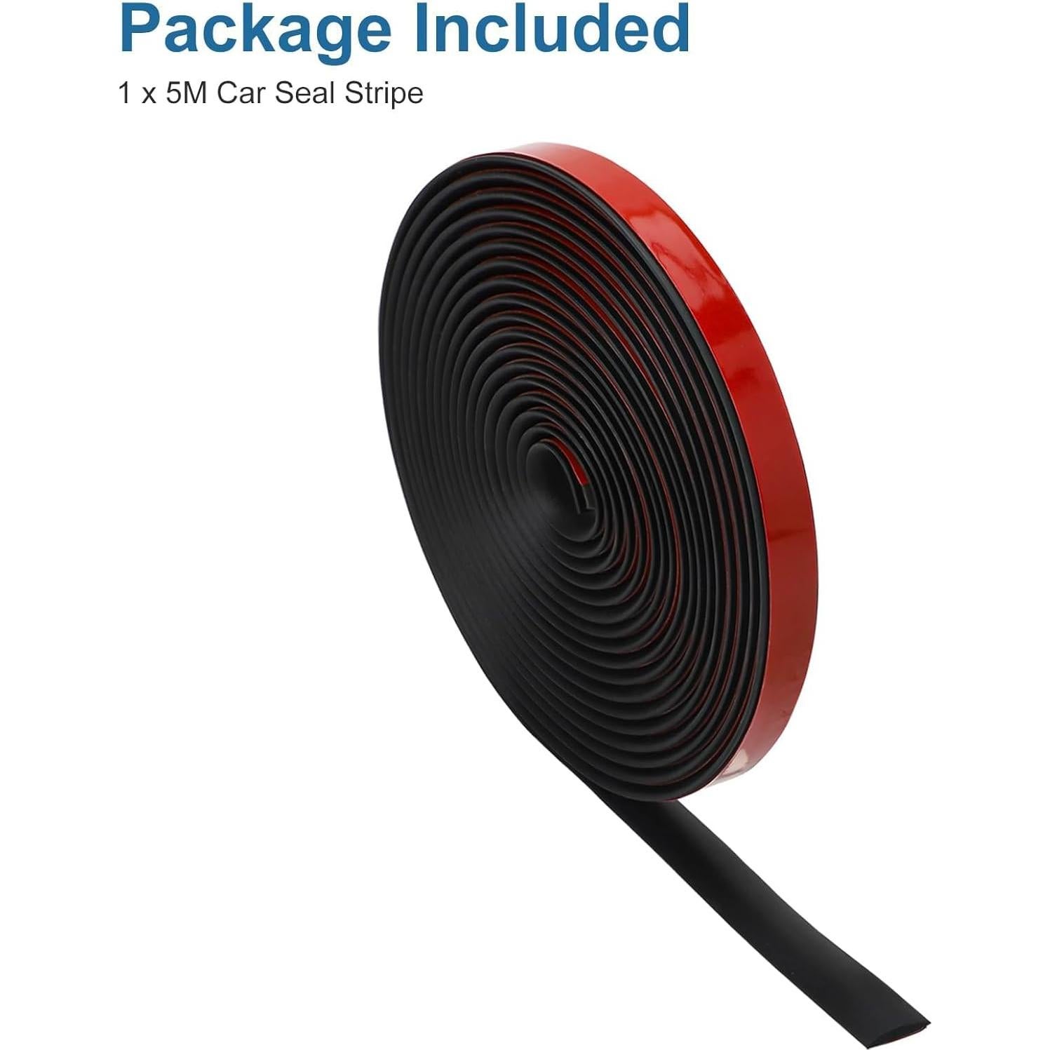 Tira de Sellado de Goma EEEKit 5m para Parabrisas y Ventanas