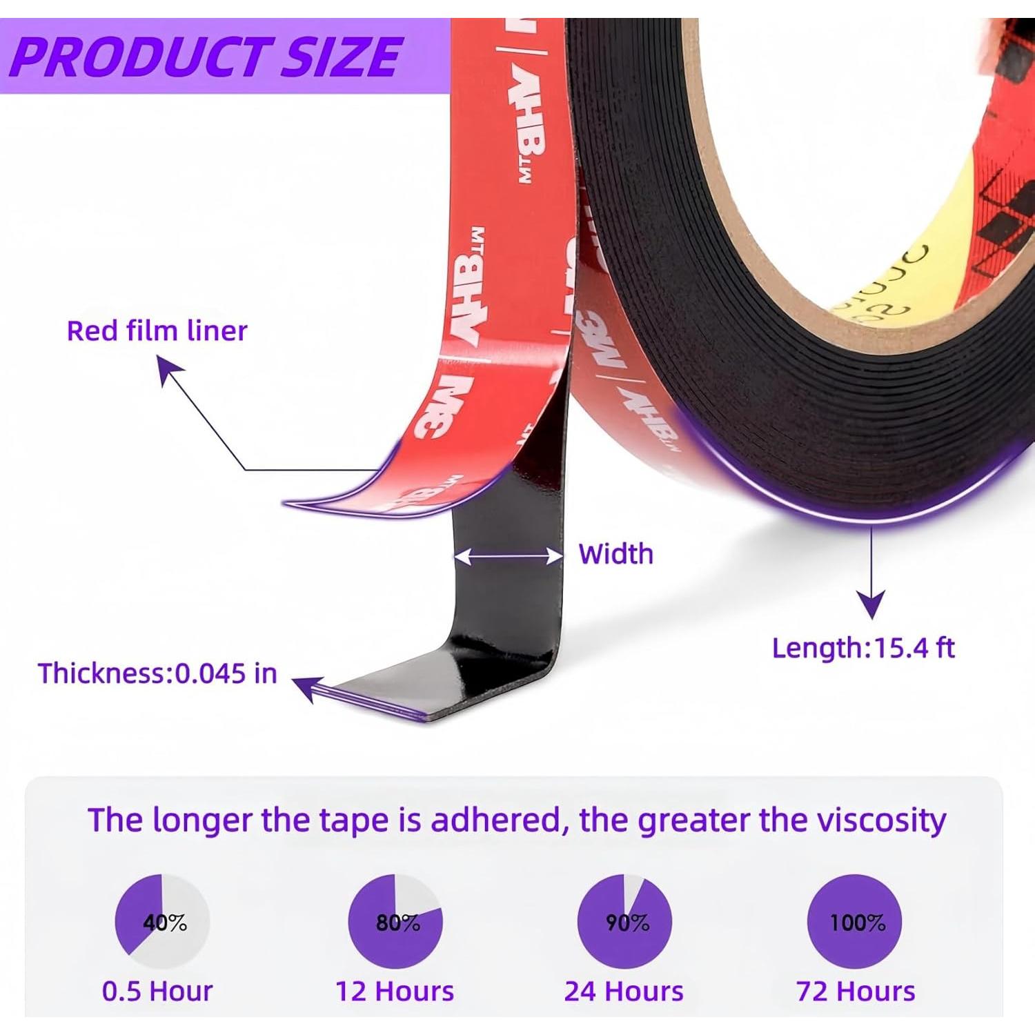 Cinta Doble Cara Gasenvan 0.64 cm x 4.7 m Impermeable