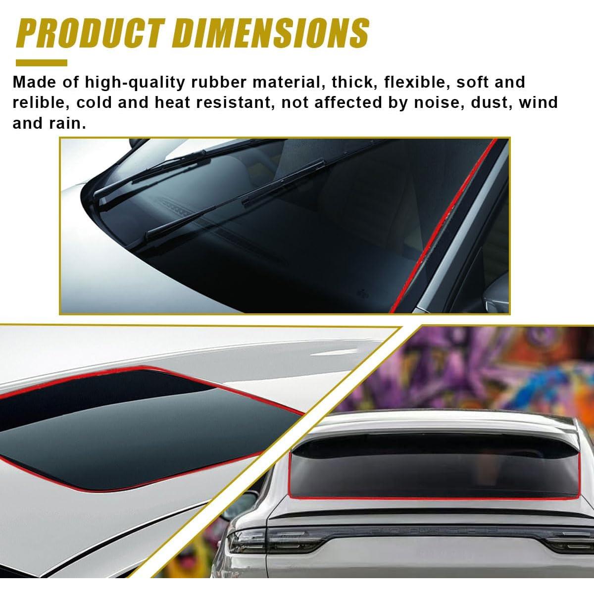 Tira de Sello de Goma LHDOS para Parabrisas Frontal 1.7m