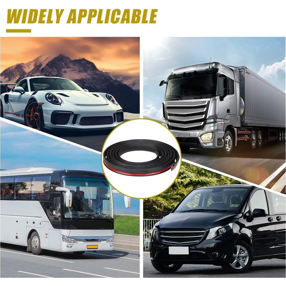 Tira de Sello de Goma LHDOS para Parabrisas Frontal 1.7m