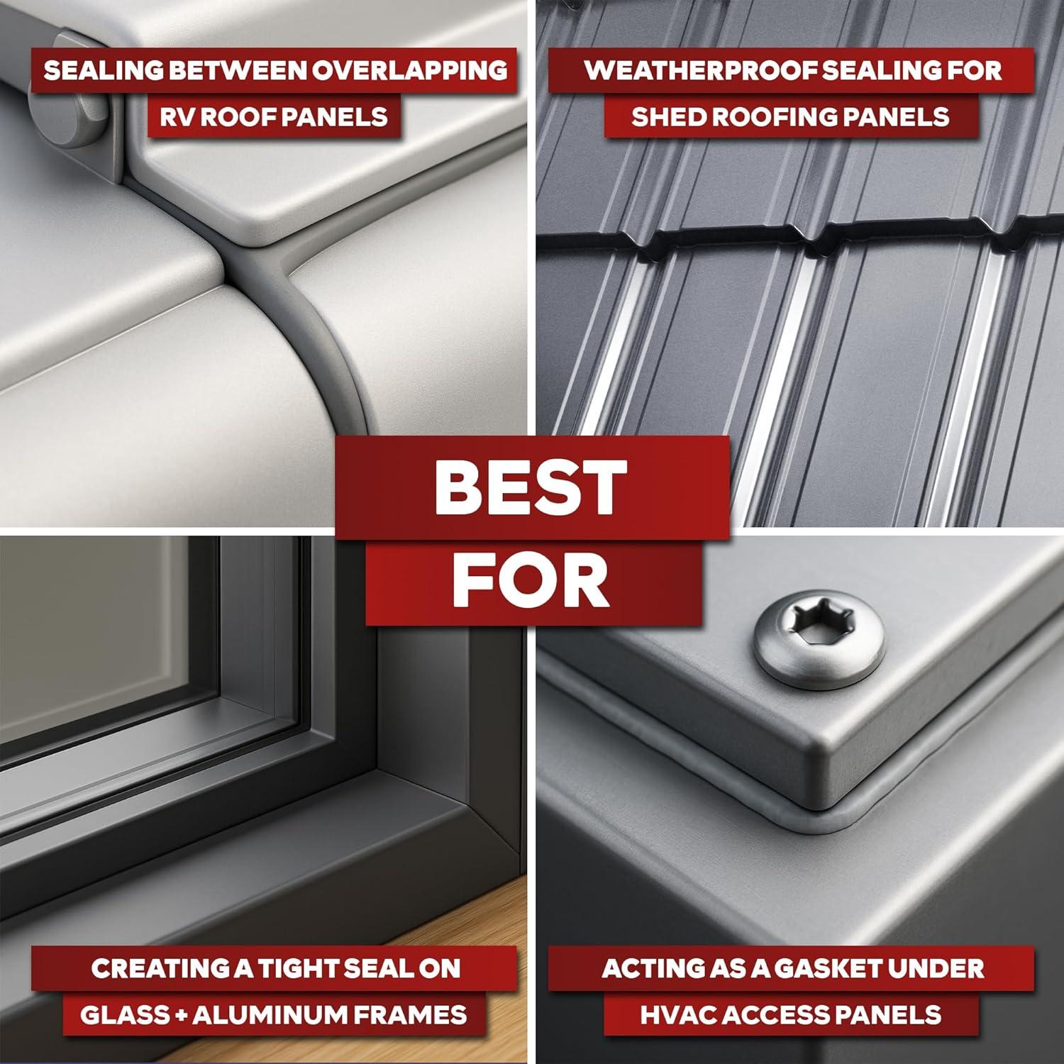 Cinta de Butilo XFasten 6.1m Gris para Sellado de Faros