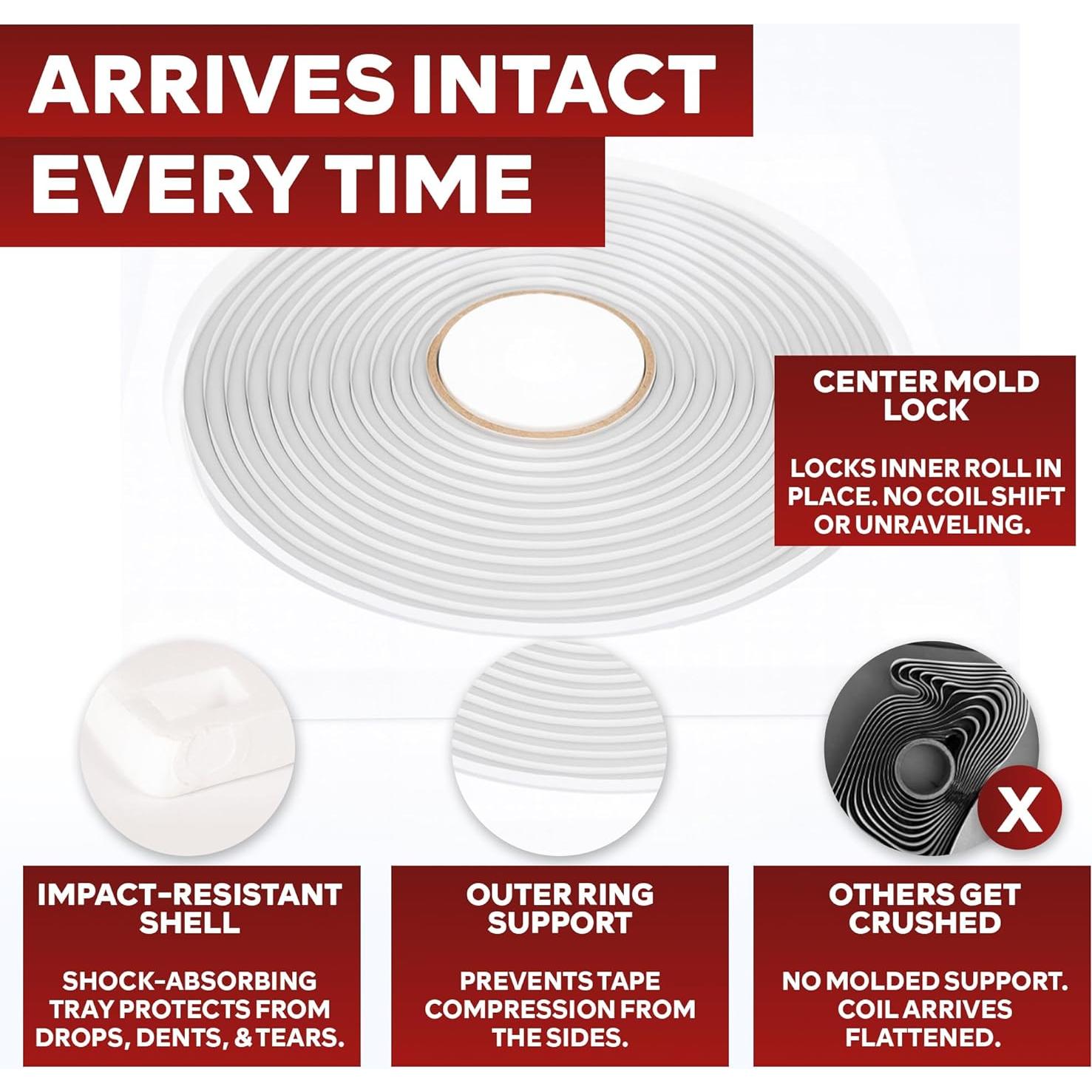 Cinta de Butilo XFasten 6.1m Gris para Sellado de Faros