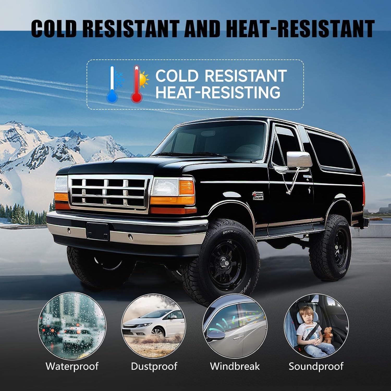 Kit de Burletes para Ventanas Ford F150 F250 F350 Bronco 1987-1997