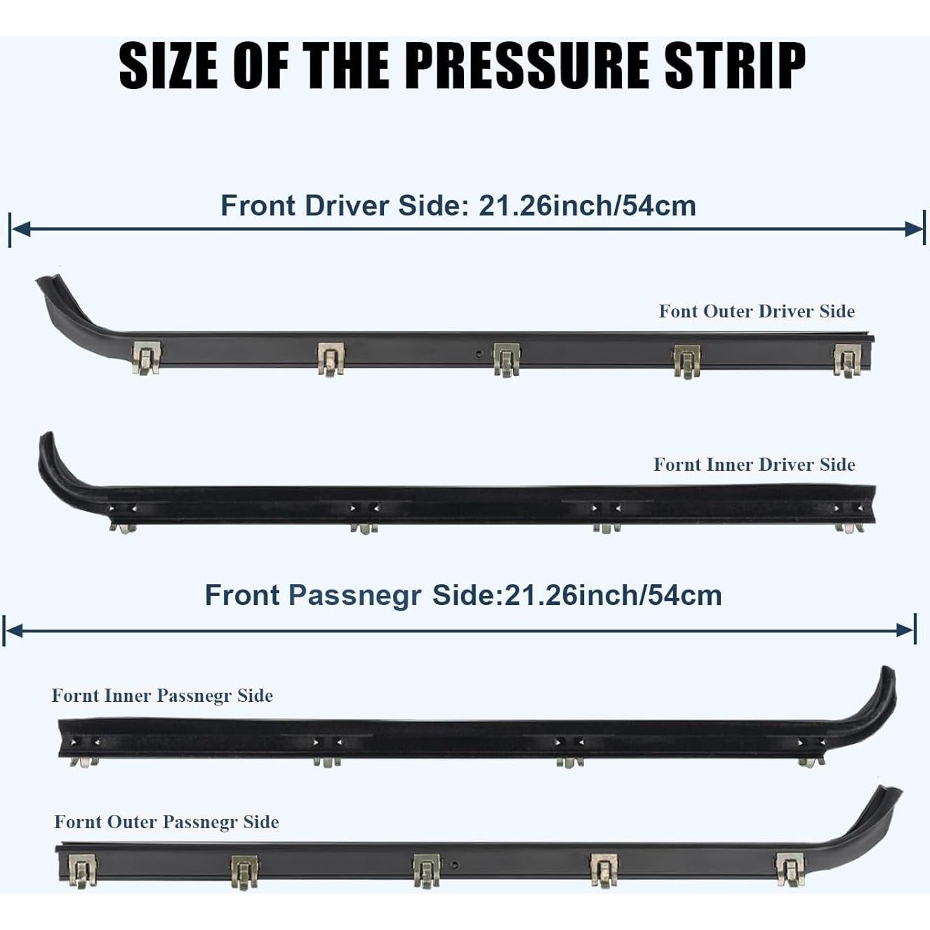 Kit de Burletes para Ventanas Ford F150 F250 F350 Bronco 1987-1997