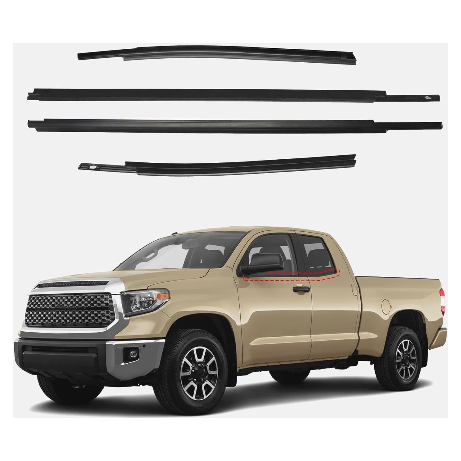 Sello de Moldura de Ventana ItranMc para Toyota Tundra 2007-2019