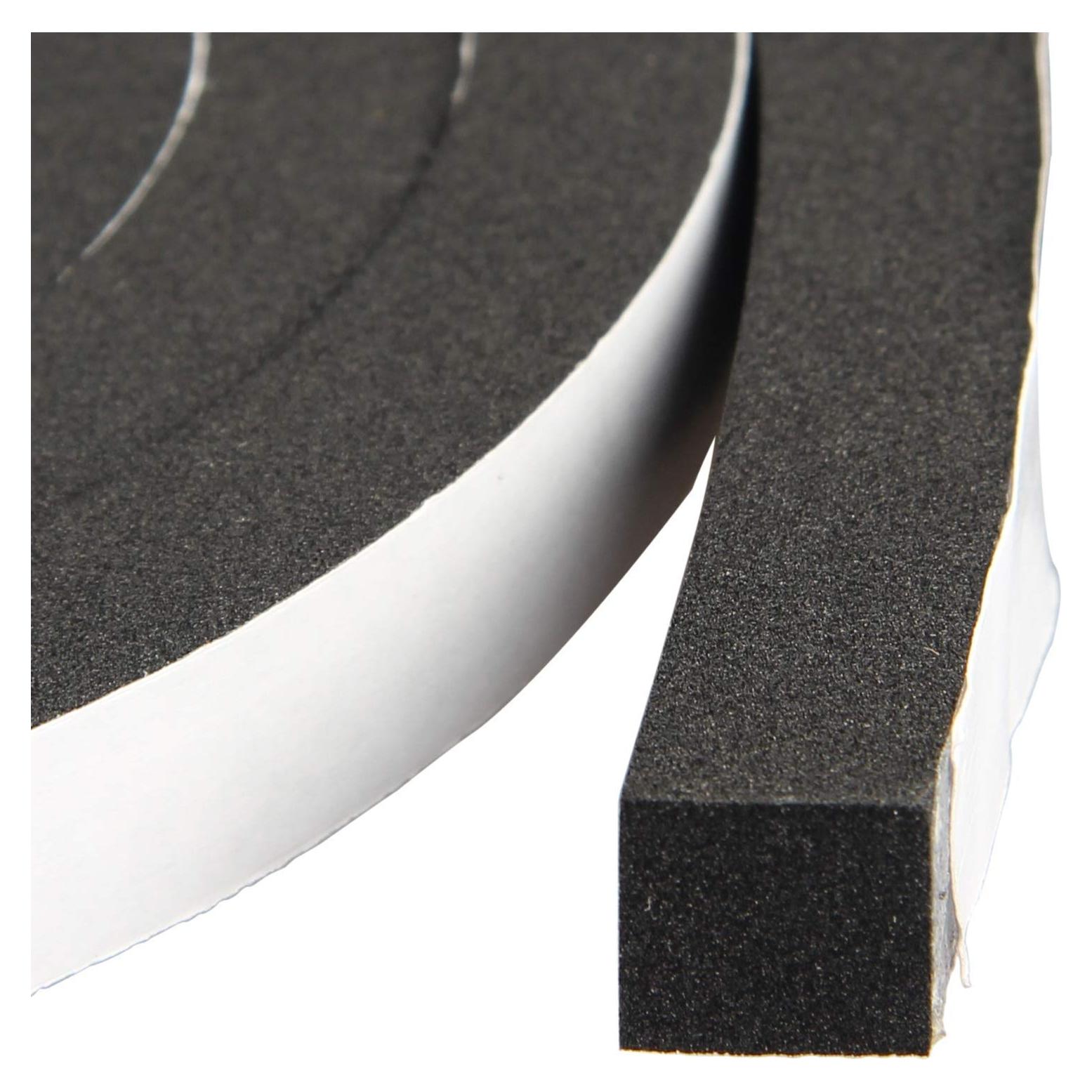 Cinta de Espuma Adhesiva CR 1.3cm x 1.3cm x 6.5m Aislamiento