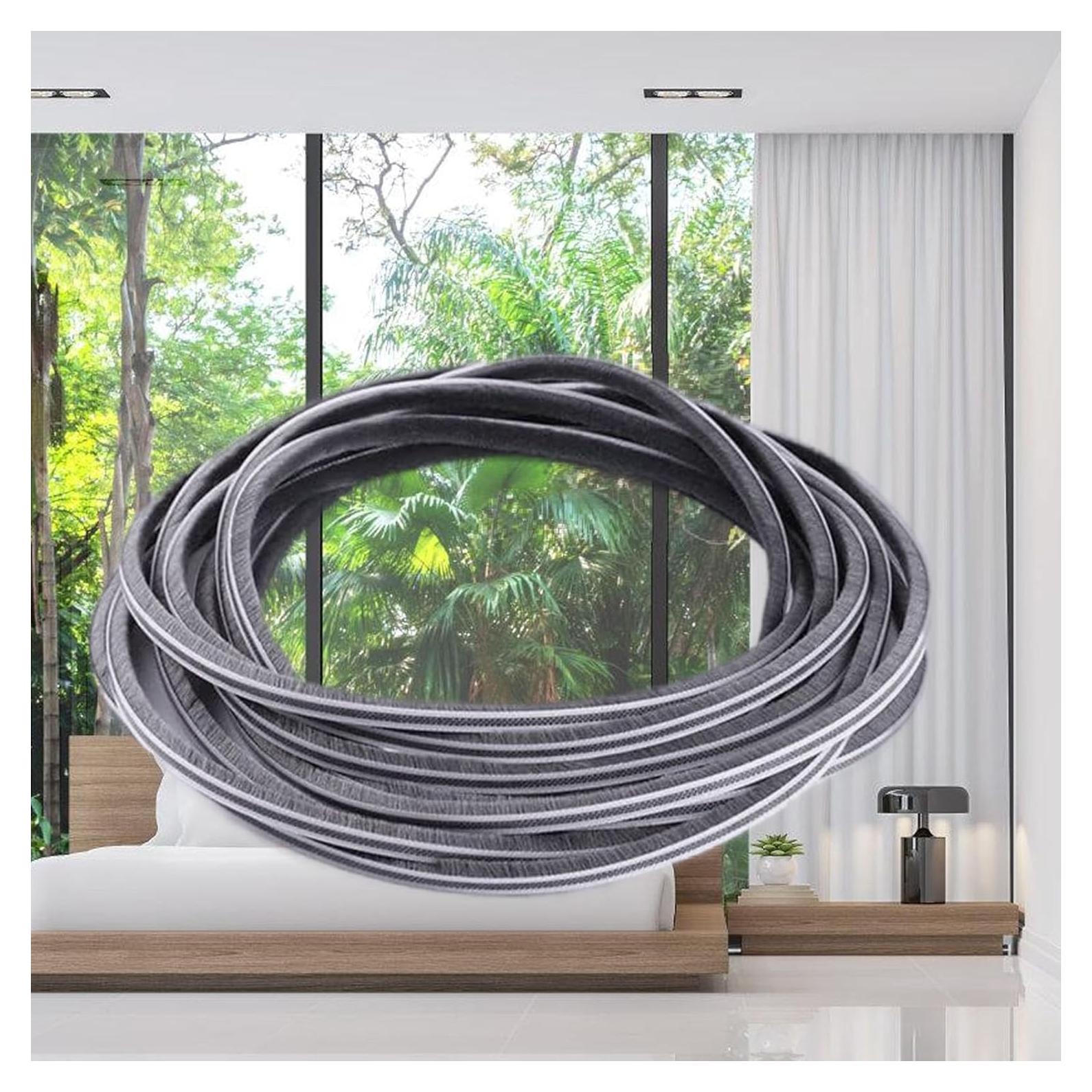 Tira de Sello de Ranura Zjclx 5m x 8mm Gris para Puertas y Ventanas