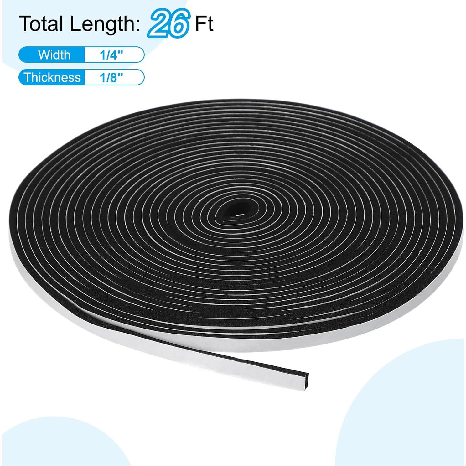 Tira de Sellado PATIKIL 7.92m Espuma Alta Densidad Negro