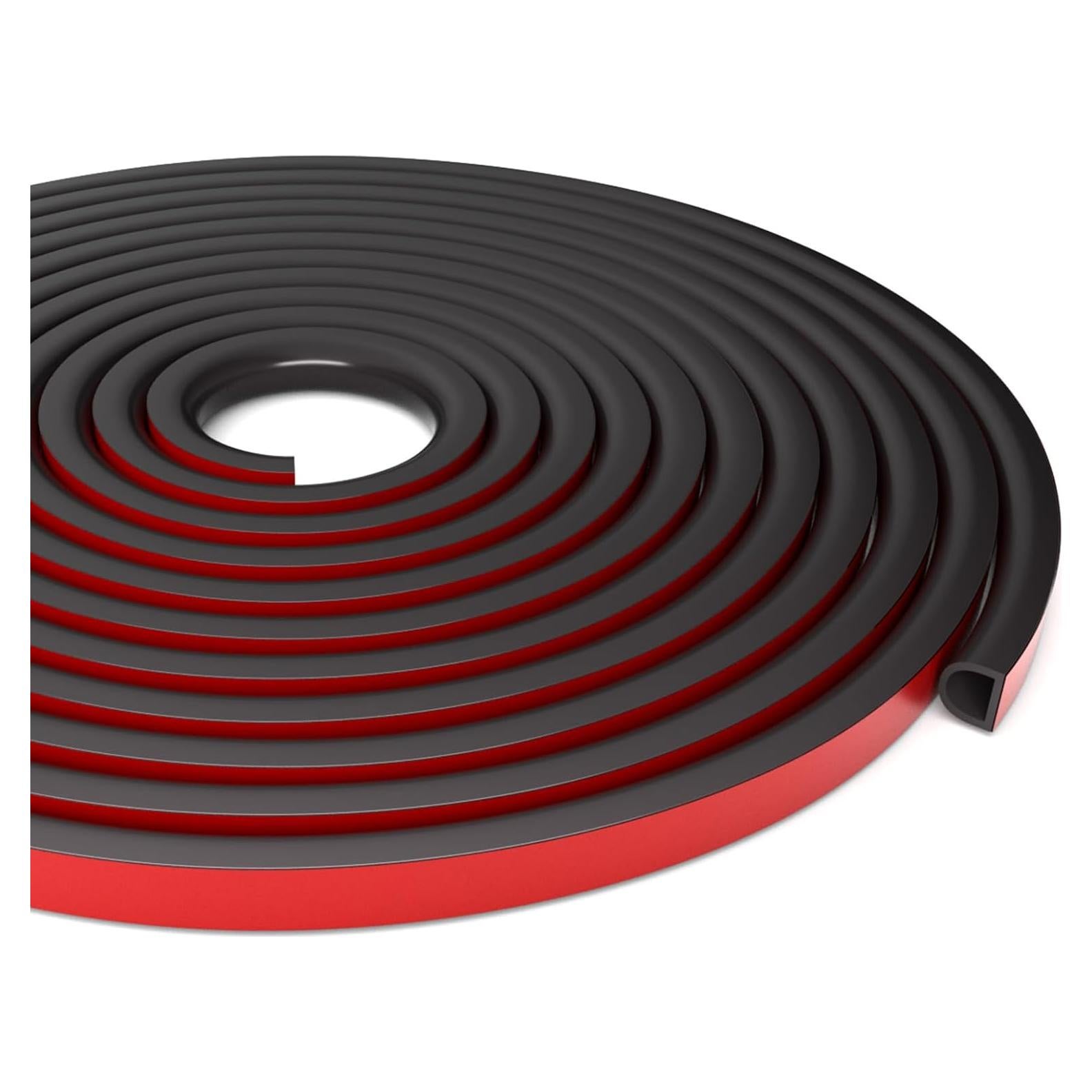 Sello de Puerta Orechic 6.1m Silicona Negro 9.5mm x 6.35mm