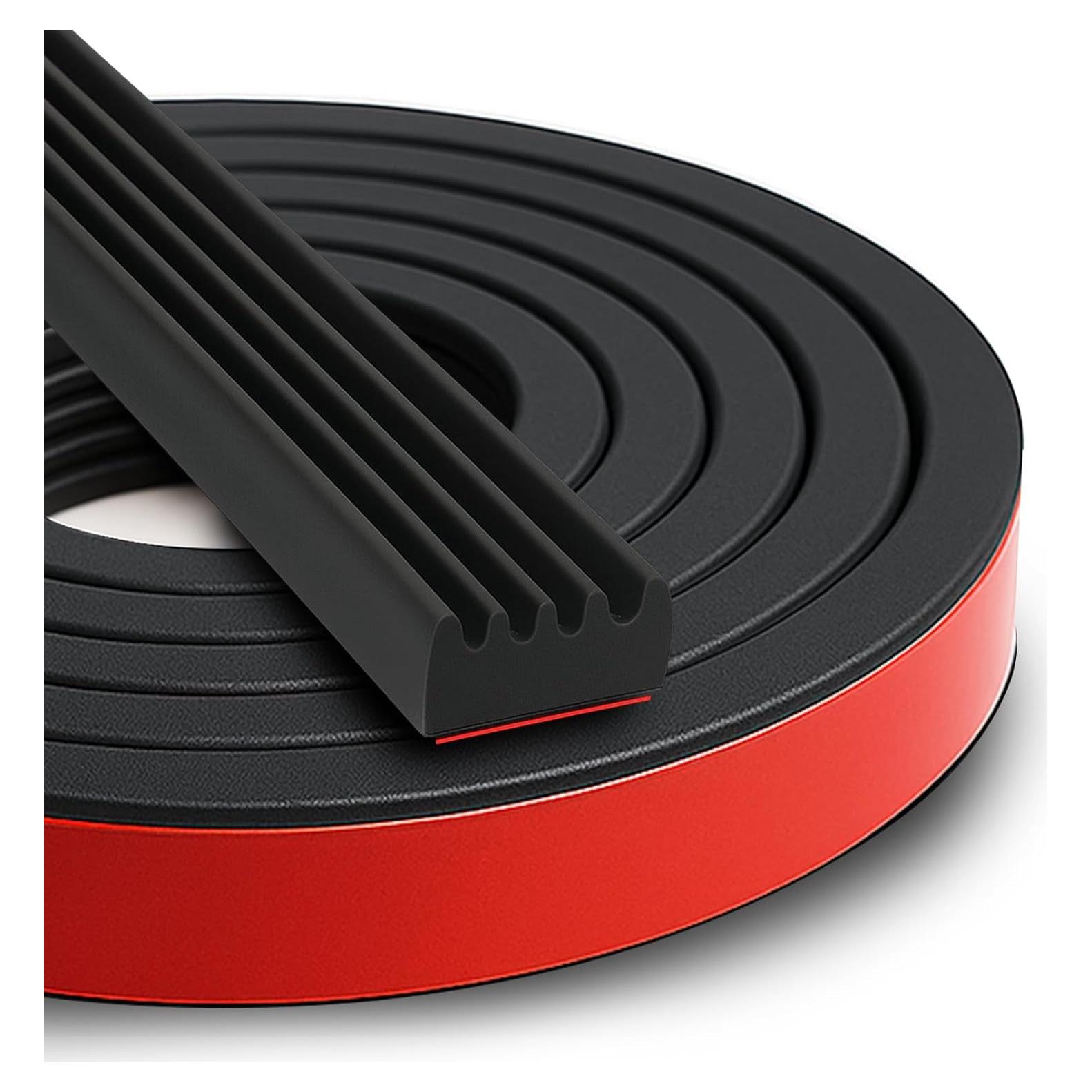 Tira de Sello de Caucho EPDM CMILAI 8m para Aislamiento